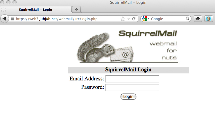 Webmail login